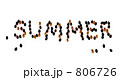 スイカの種文字　SUMMER