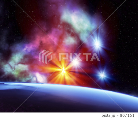 「光と宇宙」のイラスト素材 「光と宇宙」のイラスト素材
