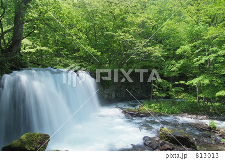 「奥入瀬渓流　銚子大滝」の写真素材