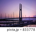 夕景のヨットハーバー
