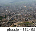 福井市中心街上空