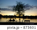 夕暮れの大濠公園