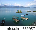 日月攤の湖畔