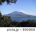 鹿児島市から見た桜島