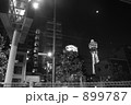 夜の通天閣　（モノクロ）