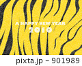 年賀状2010虎模様
