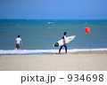 海とサーファー