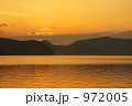 夕日に染まる猪苗代湖４