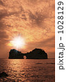 円月島の夕日