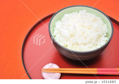 「ご飯ですよ、新米ですよ。」の写真素材 「ご飯ですよ、新米ですよ。」の写真素材