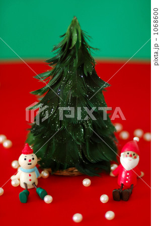 「クリスマス 雪だるま クリスマスツリー 」の写真素材
