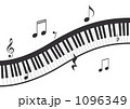 素材ナンバー 1096349 : 「ピアノの鍵盤（ｌ黒）」
