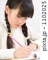 勉強する女の子