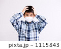 風邪をひいた男の子