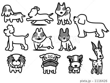 「犬 動物 イラスト 仕草 」のイラスト素材