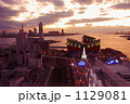 大阪港　夕日