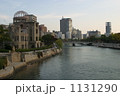 原爆ドームと元安川