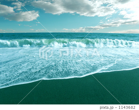 海岸　波打ち際