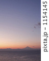 葉山から見た伊豆半島、夕景