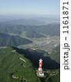 岩屋山の鉄塔を空から見下ろして
