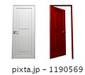 Door Red and White