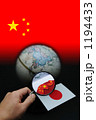 中国国旗とパックマン
