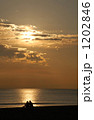 湘南海岸の夕日