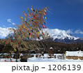 笹飾りと富士山