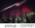 空を舞うオーロラ