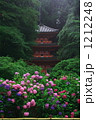 素材ナンバー 1212248 : 「アジサイ咲く岩船寺」