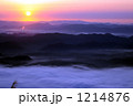華山から見た朝日と雲海