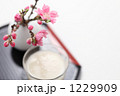 甘酒と花桃