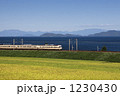 琵琶湖と列車
