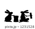 黒ウサギ和風杵もちバージョン