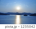 日の沈む大島海峡