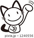 モノクロシンプル招き猫
