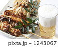 やきとり＆ビール（泡多め）