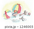父の絵　昔のおもちゃ