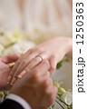 誓いを立て、結婚指輪の交換