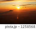 夕焼けの岩木山