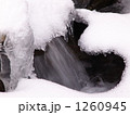 凍てつく谷川