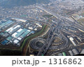 名神高速、大山崎ジャンクションを空撮