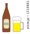 ビール瓶とジョッキ