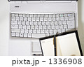 パソコンと開いた手帳とペン