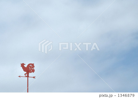 「青空に風見鶏」の写真素材 「青空に風見鶏」の写真素材