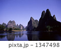 中国桂林の岩山の光景