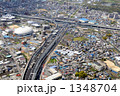 第二京阪道路、門真ジャンクションを空撮