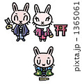 うさぎ切り絵風２