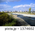 青空の下の街と緑と川