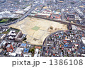 茨木市、ビール工場跡地を空撮